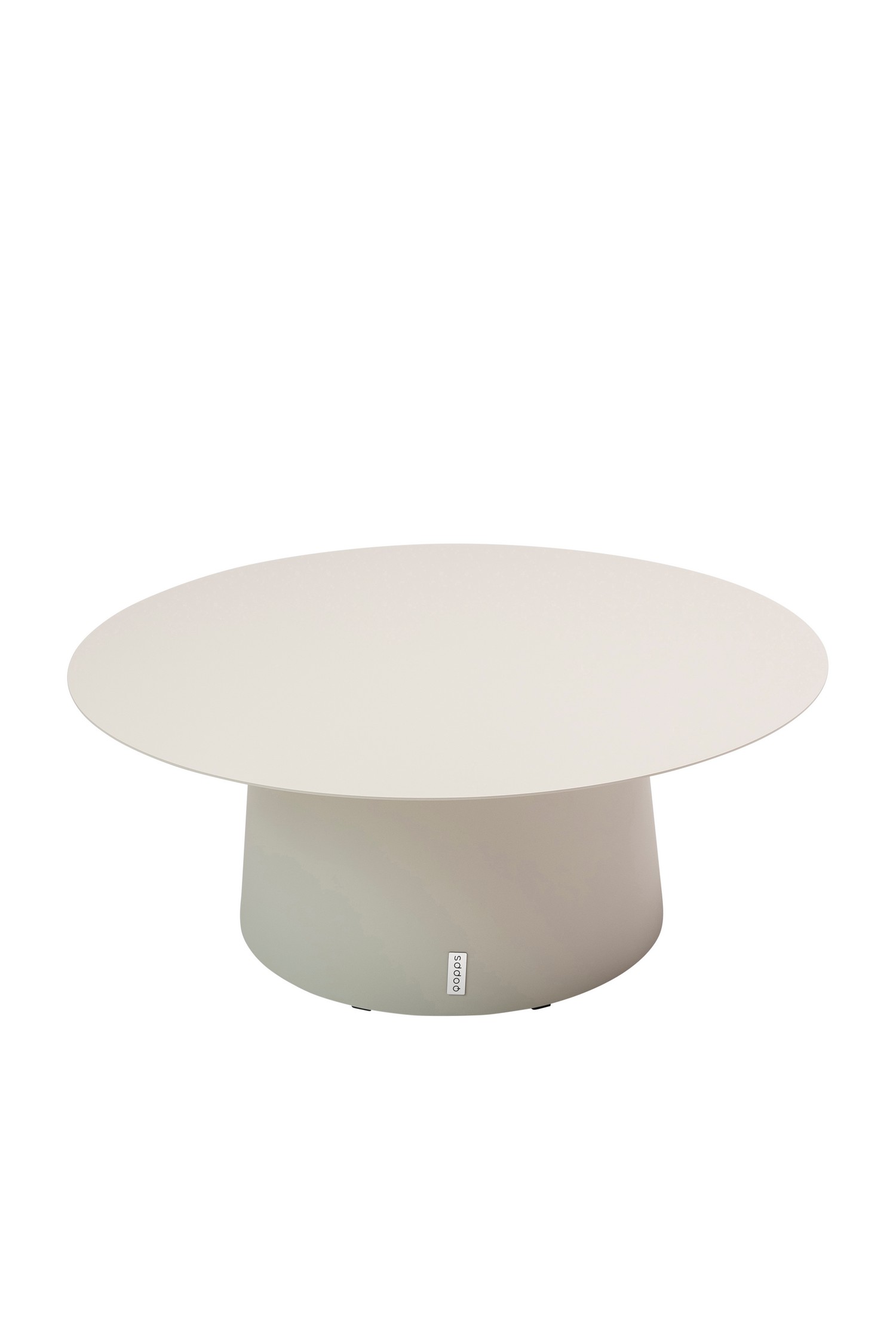 Qopps Okios koffie tafel 90 cm rond Latte light