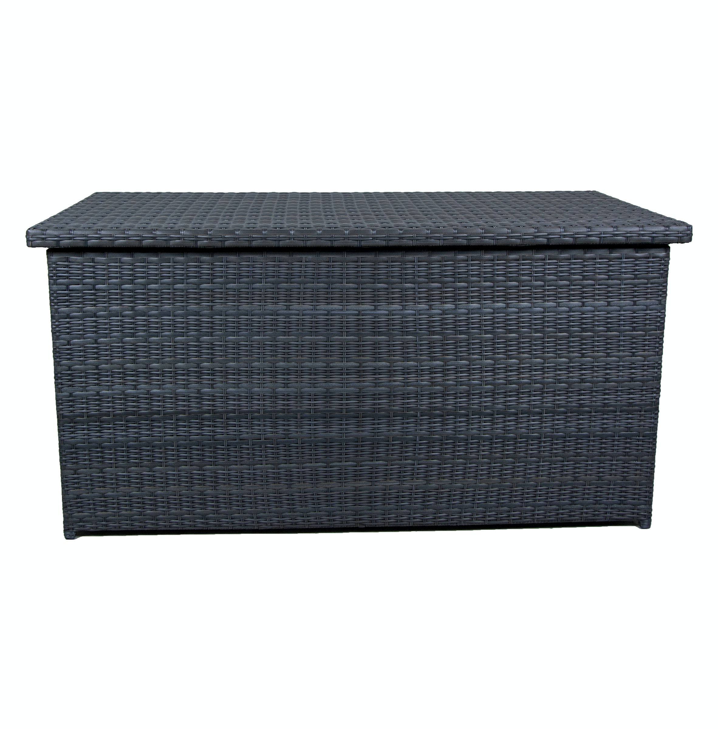 Qopps Kussen kist Wicker Antraciet mix