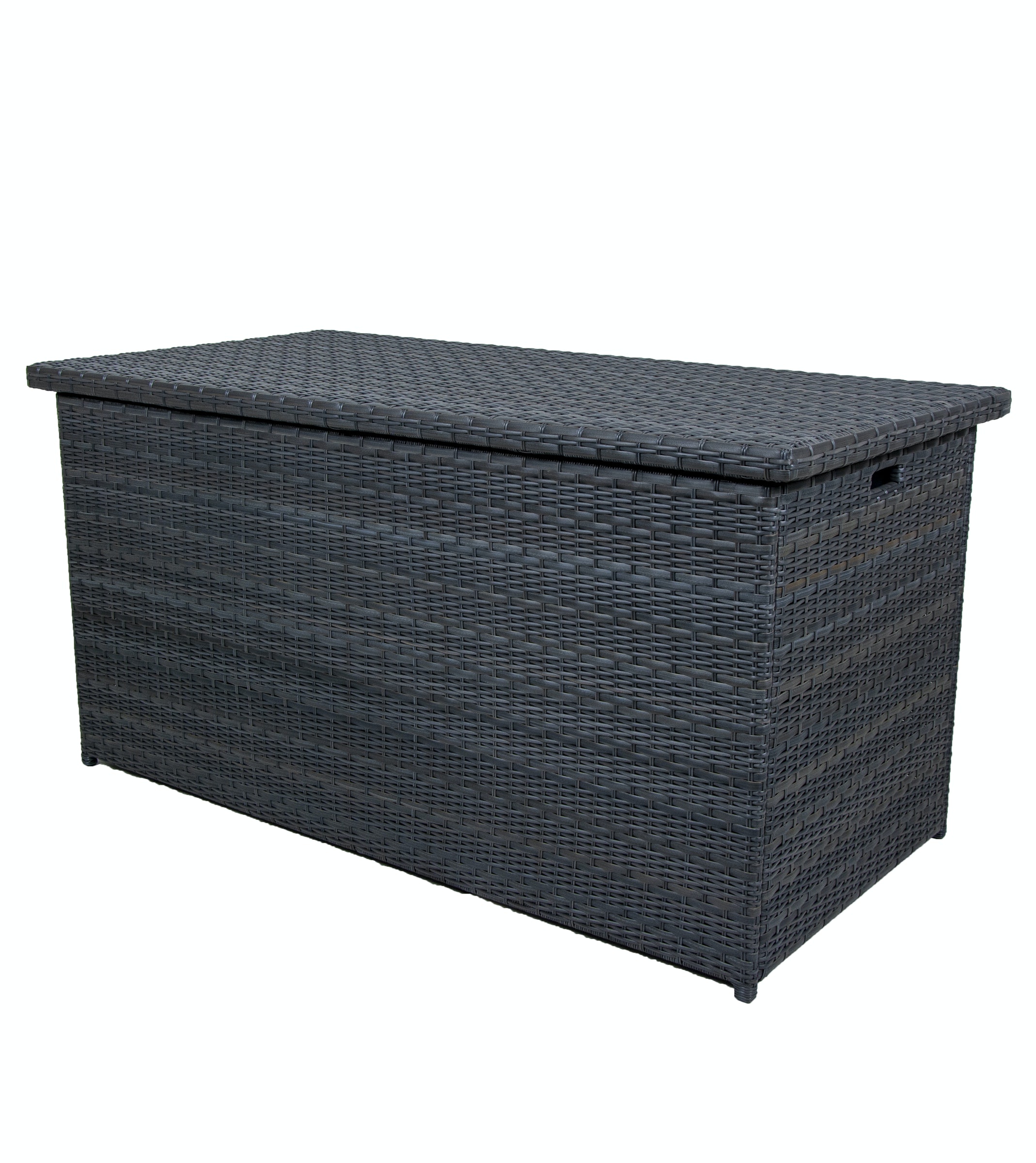 Qopps Kussen kist Wicker Antraciet mix