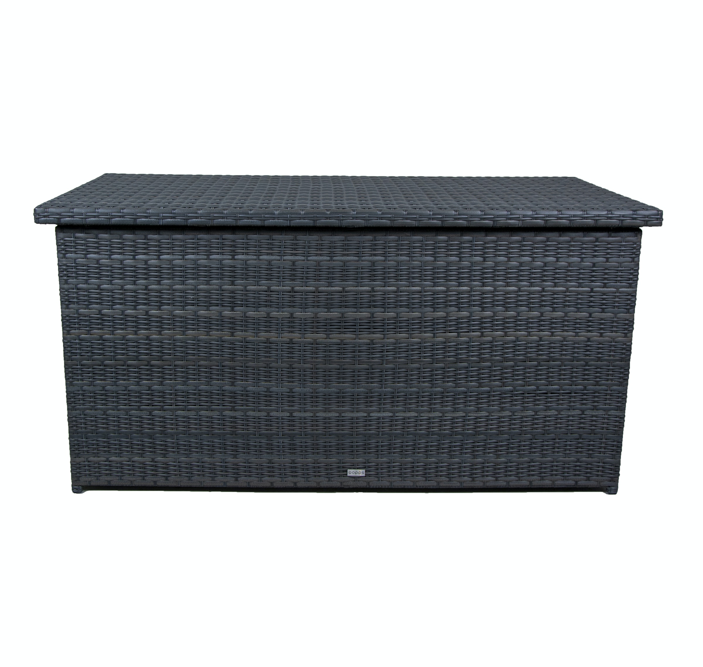 Qopps Kussen kist Wicker Antraciet mix